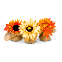 Fall Flower in Jute Assorted 7 ins.