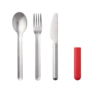MEPAL Bloom Cutlery Red Set of 3