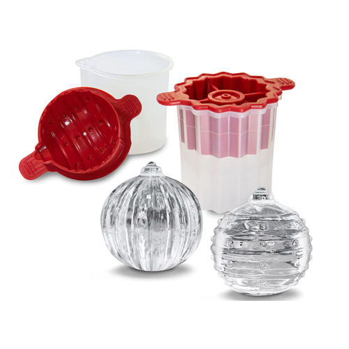 TOVOLO Dots & Stripes Ornament Ice Mold Set of 2 TOVOLO Dots & Stripes Ornament Ice Mold Set of 2