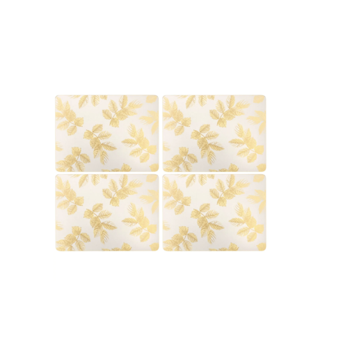 Pimpernel Sara Miller Luncheon Placemats Etched Leaved Light Grey Pimpernel Sara Miller Luncheon Placemats Etched Leaved Light Grey