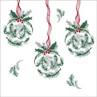 Napkin Dinner Paviot Boule de Sapin