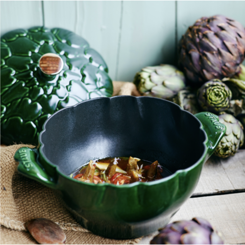 Staub Artichoke Cocotte 3.1 qt  STAUB Basil Green