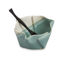 Multi-Purpose Dish with Rosewood Spoon Robins Egg