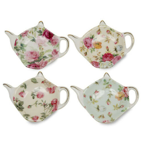 JL Bradshaw Rose Chintz Teabag Holder JL Bradshaw Rose Chintz Teabag Holder
