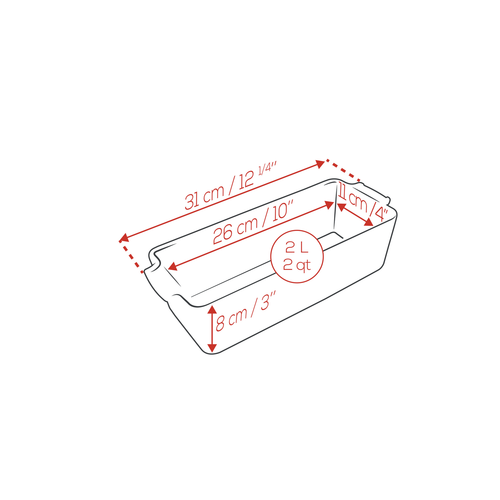 Peugeot APPOLIA Ecru Loaf Pan 10”