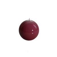 Meloria Ball Candle Small Bordeaux
