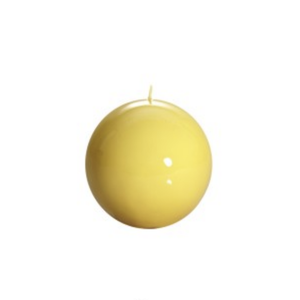 Graziani Meloria Ball Candle Small Yellow