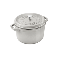 High Round Cocotte White Truffle 5qt Staub