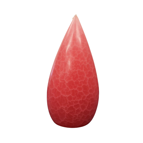 Barrick Design Candle Stout Crackle Dusty Rose 8 inches Barrick Design Candle Stout Crackle Dusty Rose 8 inches