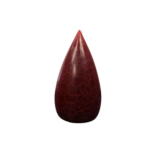 Barrick Design Candle Stout Crackle Maroon 7 inches