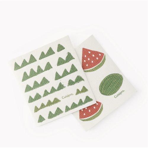 Cuisipro CUISIPRO All Purpose Cleaning Cloth Watermelon Set of 2