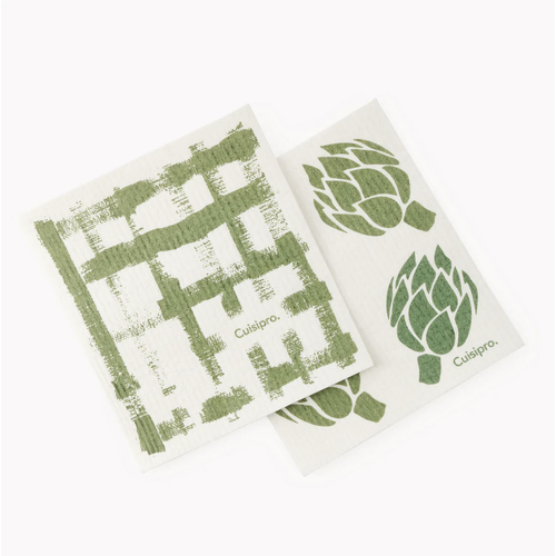 Cuisipro CUISIPRO All Purpose Cleaning Cloth Artichoke Set of 2 Cuisipro CUISIPRO All Purpose Cleaning Cloth Artichoke Set of 2