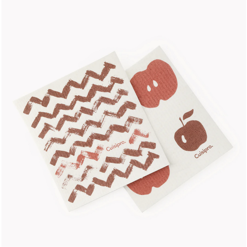 Cuisipro CUISIPRO All Purpose Cleaning Cloth Apple Red Set of 2 Cuisipro CUISIPRO All Purpose Cleaning Cloth Apple Red Set of 2