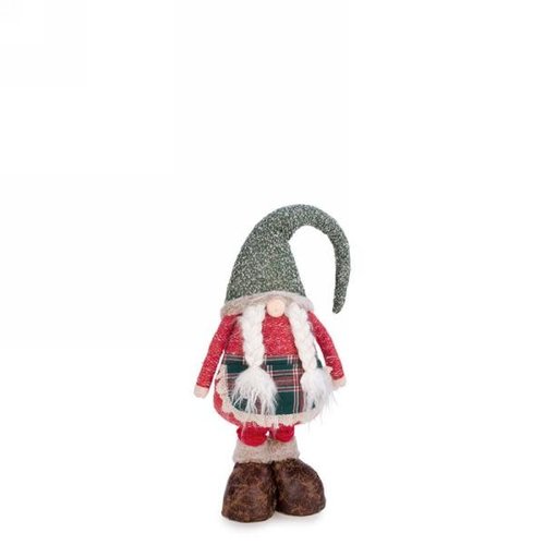 Standing Gnome in Red & Green