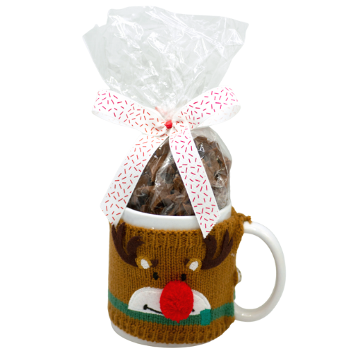 Farmhouse Biscuits Reindeer Mug with Chocolate Stars