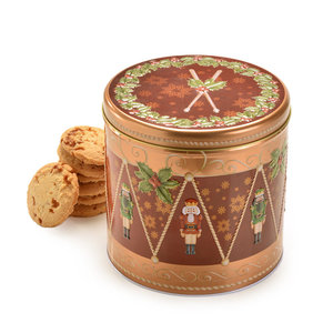 Farmhouse Biscuits Nutcracker Drum Tin English Salted Caramel Biscuits