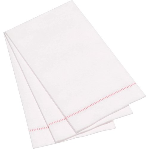 The Napkin Guest Towel Hemstitch RUBY RED 25 pc AIRLAID PARTY PACK