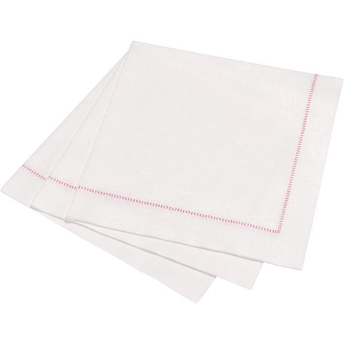 The Napkin Dinner Napkin Hemstitch RUBY RED 25 pc AIRLAID PARTY PACK The Napkin Dinner Napkin Hemstitch RUBY RED 25 pc AIRLAID PARTY PACK