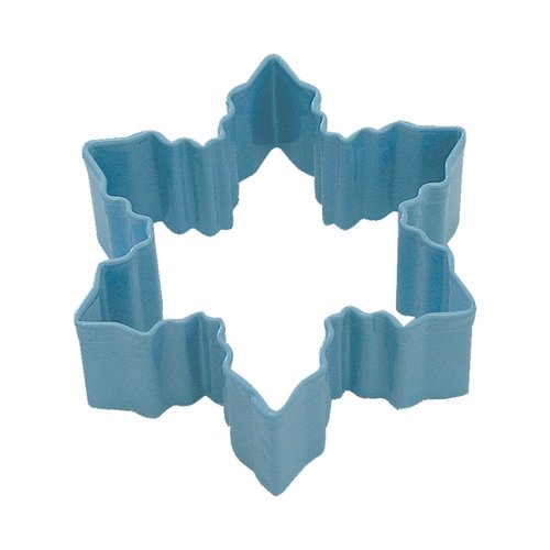 R and M International Snowflake Cookie Cutter - Blue 3 ins. R and M International Snowflake Cookie Cutter - Blue 3 ins.
