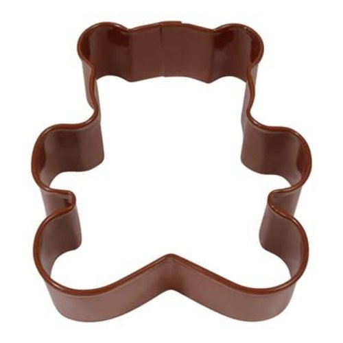 R and M International Teddy Bear Cookie Cutter - Brown 3 ins.