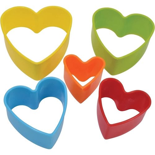 R and M International Heart Biscuit Cutters - 5 pc Set R and M International Heart Biscuit Cutters - 5 pc Set