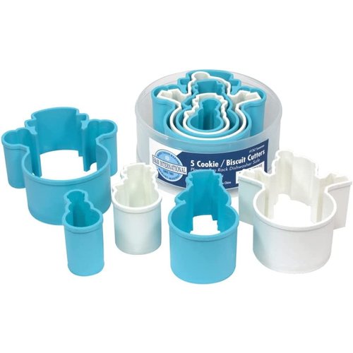 R and M International Snowman Cookie Cutters Plastic - Set of 5 R and M International Snowman Cookie Cutters Plastic - Set of 5
