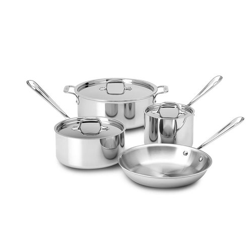 All Clad Pot Set 7 Piece Set D3 ALL CLAD All Clad Pot Set 7 Piece Set D3 ALL CLAD