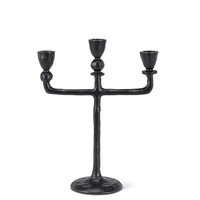 Forge Style Candelabra Black 10.5 inch