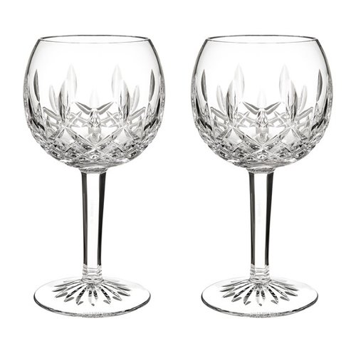 Waterford Lismore 1952 Oversized Balloon Wine Glasses Set of 2