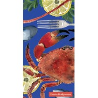 Guest Napkin Paper FISH SUPPER BLUE