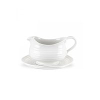 Sophie Gravy Boat with Saucer White