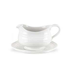 Sophie Conran SOPHIE Gravy Boat with Saucer White
