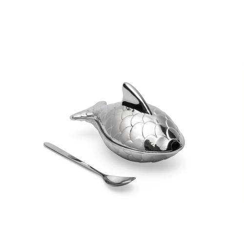 Alessi ALESSI Salt Cellar & Spoon COLOMBINA FISH