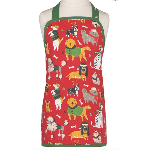 Now Designs Apron Kid Yule Dogs