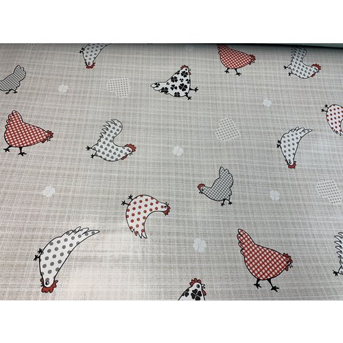Carol's Nicetys Italian Vinyl Tablecloth Chicks 54" x 106" Carol's Nicetys Italian Vinyl Tablecloth Chicks 54" x 106"
