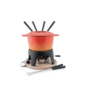 Swissmar SWISSMAR Sierra Iron Fondue Set ORANGE OMBRE