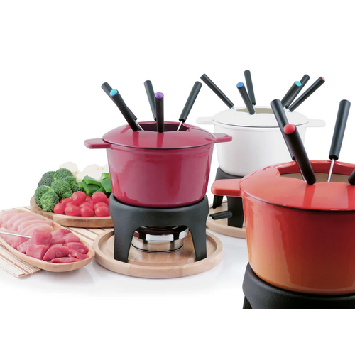 Swissmar SWISSMAR Sierra Iron Fondue Set ORANGE OMBRE