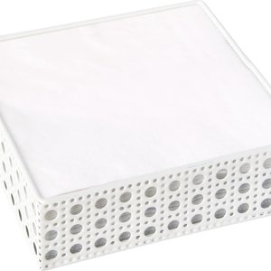IHR Wire Napkin Holder Cocktail Size White