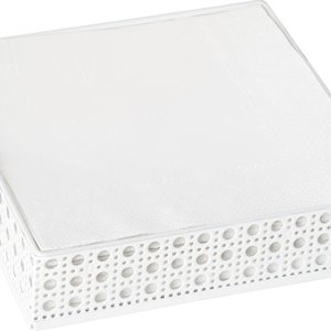 IHR Wire Napkin Holder Lunch Size White