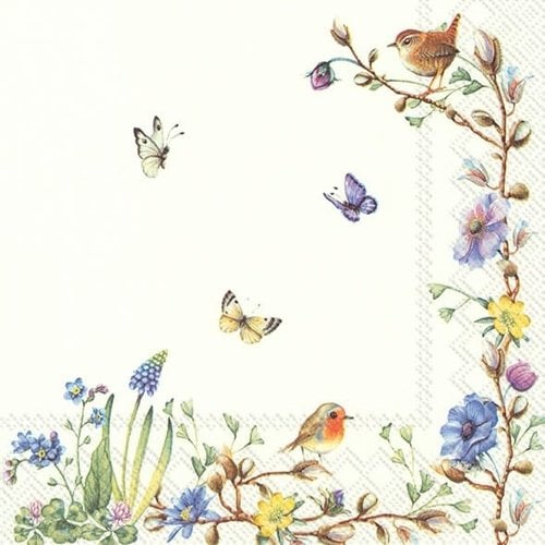 IHR Napkin Lunch Paper EASTER FLOWERS IHR Napkin Lunch Paper EASTER FLOWERS
