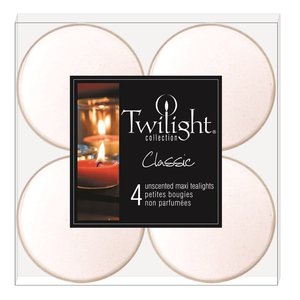 OCD Tealight Maxi White Pack of 4