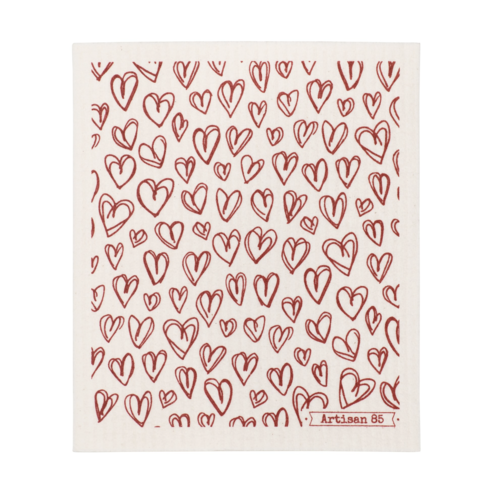 Swedish Cloth Swedish Cloth LOOPY HEARTS Swedish Cloth Swedish Cloth LOOPY HEARTS