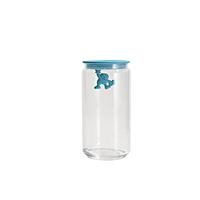 ALESSI Gianni Glass Storage Jar 1400ml LIGHT BLUE