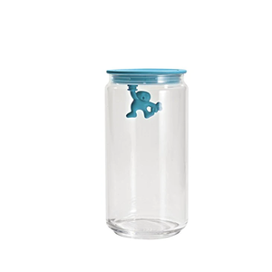 Alessi ALESSI Gianni Glass Storage Jar 1400ml LIGHT BLUE