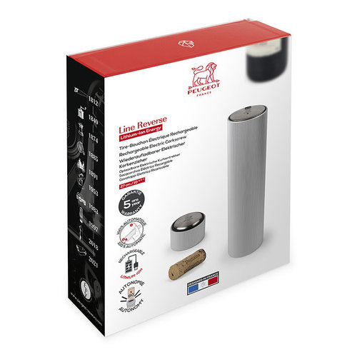 Peugeot Line Reverse Automatic Corkscrew Carbone Grey