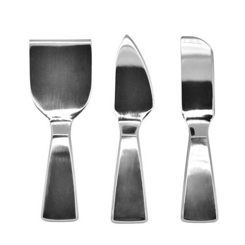 Natural Living Cheese Knives Stainless Steel Set of 3