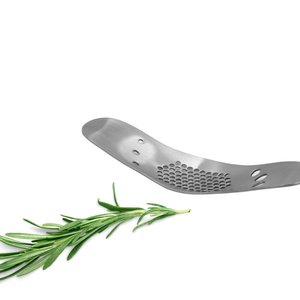 KITCHENBASICS Garlic Crusher Rocker with Herb Stripper KITCHENBASICS Garlic Crusher Rocker with Herb Stripper