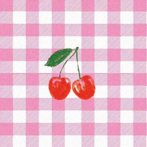 OCD Napkin Cocktail PAVIOT Vichy Cerise OCD Napkin Cocktail PAVIOT Vichy Cerise