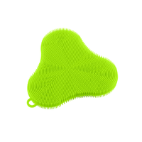 Silicone Stay Clean Scrubber CLOVER GREEN