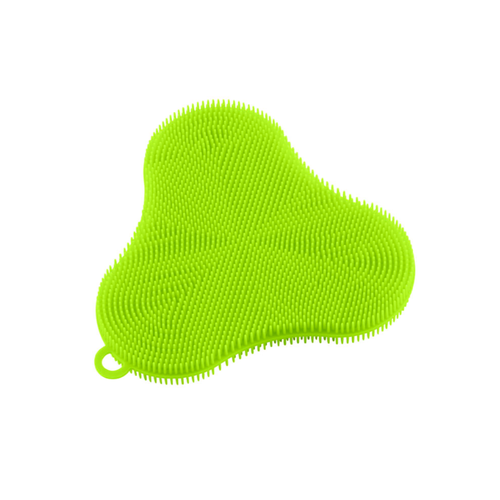 Kuhn Rikon Silicone Stay Clean Scrubber CLOVER GREEN